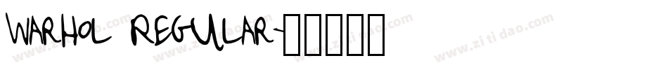 Warhol Regular字体转换